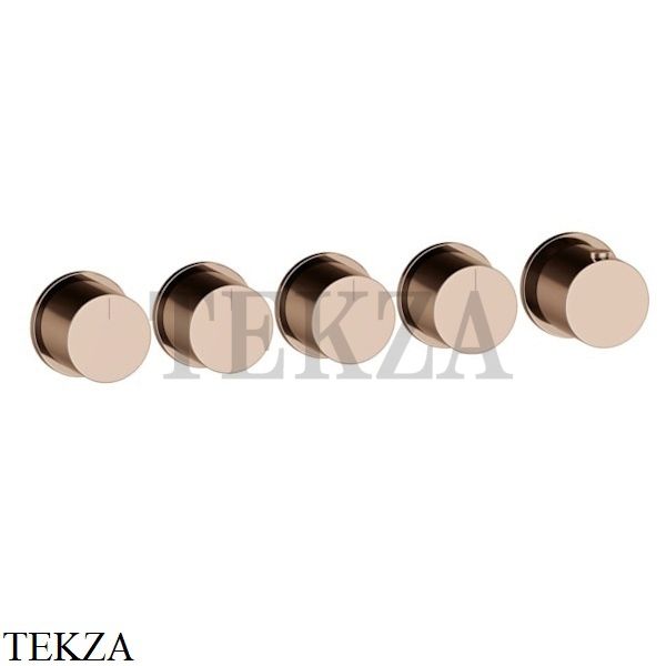 Gessi Habito Bath-shower Термостат на 4 потока, внешняя часть 63438-030, Copper PVD