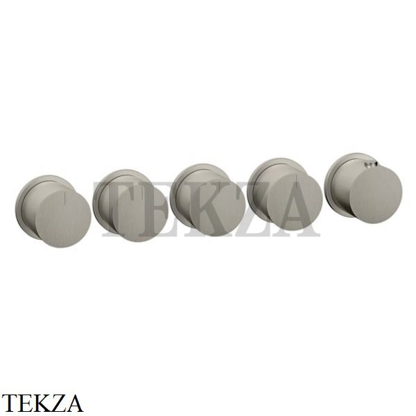 Gessi Habito Bath-shower Термостат на 4 потока, внешняя часть 63438-149, Finox Brushed Nickel