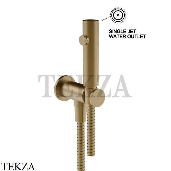 Gessi Total look Гидроёршик настенный на 1/2" 45121-726, Warm Bronze Br.