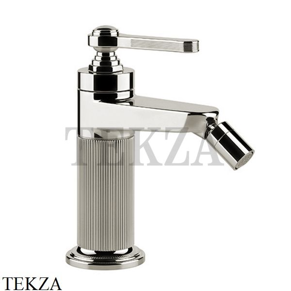 Gessi VENTI20 Смеситель для биде с донным клапаном 65007-720, Nickel PVD