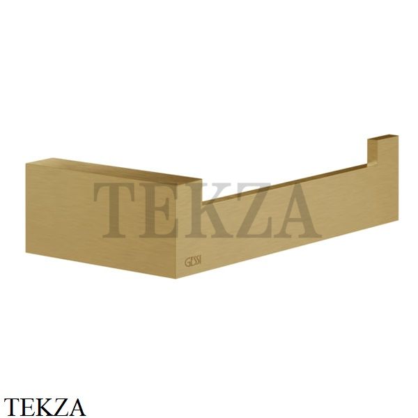 Gessi Rettangolo Держатель туалетной бумаги без крышки 20855-087, Gold Brushed CCP