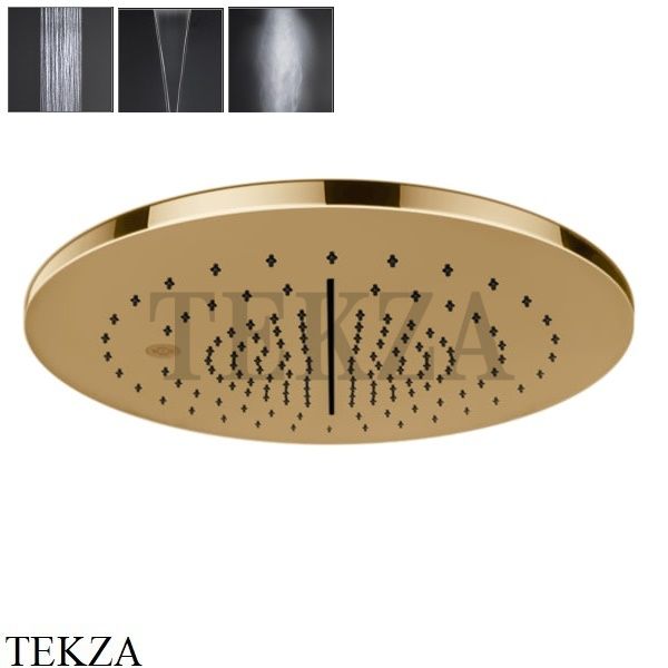 Gessi MINIMALI Накладная душевая панель 350, 3 функции 57873-735, Warm Bronze PVD