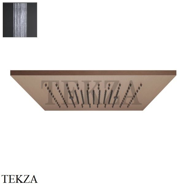 Gessi MINIMALI Накладная душевая панель 350x350, 1 функция 57871-708, Copper Brushed