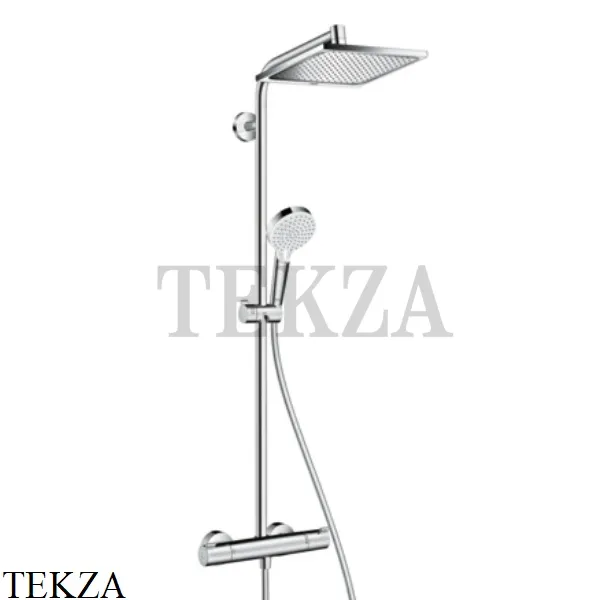 Hansgrohe Crometta E 240 1jet Showerpipe Душевая колонна с термостатом 27281000, хром глянец