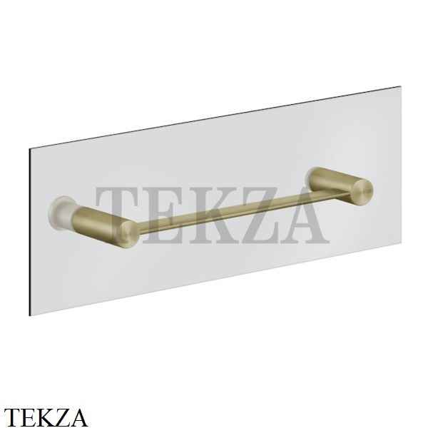 Gessi 316 ACCESSORIES Полотенцедержатель для крепления на стекло, 30 см 54921-727, Brushed Brass PVD