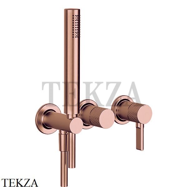 Gessi INCISO SHOWER Смеситель для душа с гарнитуром 58345-030, Copper глянец