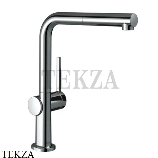 Hansgrohe Talis M54 Смеситель для кухни однорычажный с вытяжным изливом 270 1jet 72808000, хром глянец