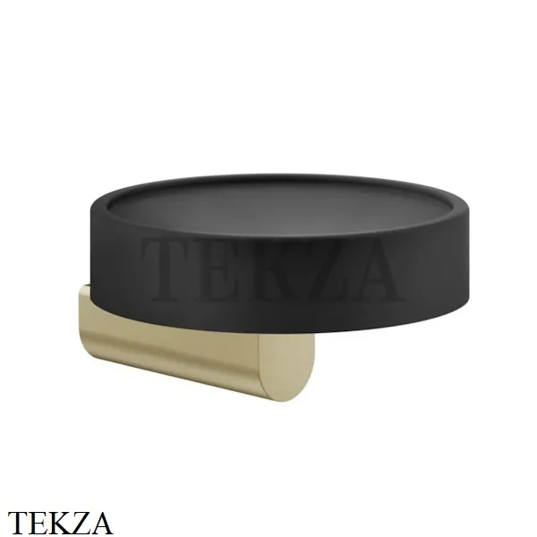 Gessi RILIEVO Мыльница настенная, композит черный 59502-727, Brushed Brass