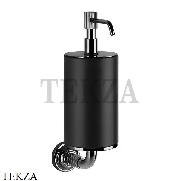 Gessi VENTI20 Дозатор для жидкого мыла настенный черный 65414-707, Black Metal Brushed