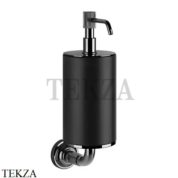 Gessi VENTI20 Дозатор для жидкого мыла настенный черный 65414-707, Black Metal Brushed