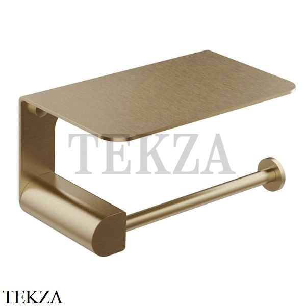 Gessi RILIEVO Держатель для туалетной бумаги с крышкой-полкой 59449-726, Warm Bronze Br