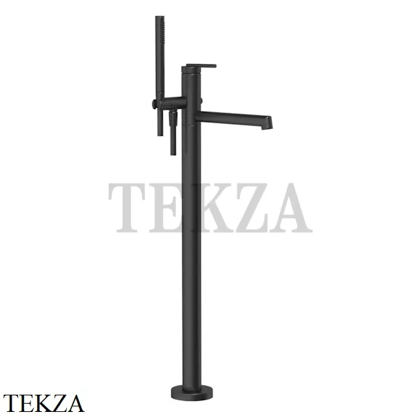 Gessi INGRANAGGIO Смеситель для ванны напольный, с гарнитуром 63528-299, Black XL