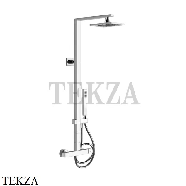 Gessi Rettangolo shower Душевая колонна с термостатом 23447-031, хром глянец