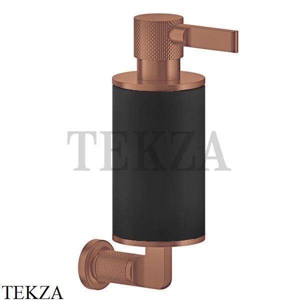 Gessi INCISO accessories Дозатор для жидкого мыла или лосьона, черный 58514-708, Copper Brushed