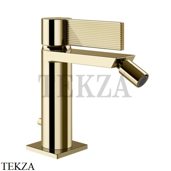 Gessi Inverso RIGATO Смеситель для биде, с донным клапаном 73507-710, Brass PVD