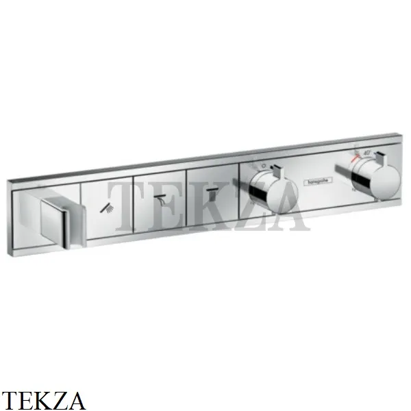 Hansgrohe RainSelect Термостатический модуль, 3 потока,внешняя часть 15356000, хром глянец