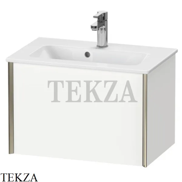 Duravit XViu Тумба подвесная компакт под раковину ME by Starck XV40780B118, 1 выдвижной ящик, белый матовый