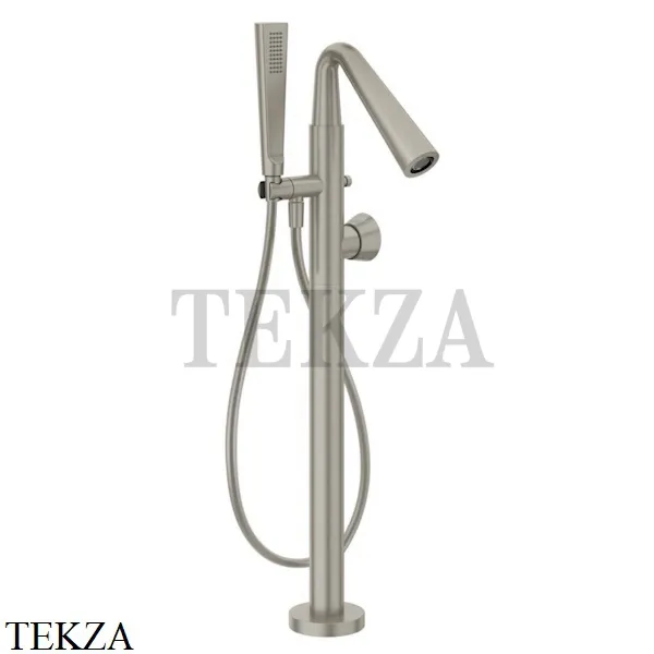 Gessi CONO Смеситель для ванны напольный, внешняя часть 45028-149, Finox Brushed Nickel