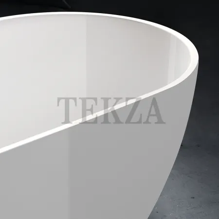 Gruppo Treesse CLIVIA Свободностоящая ванна 160 solid surface V446BL, белый глянец