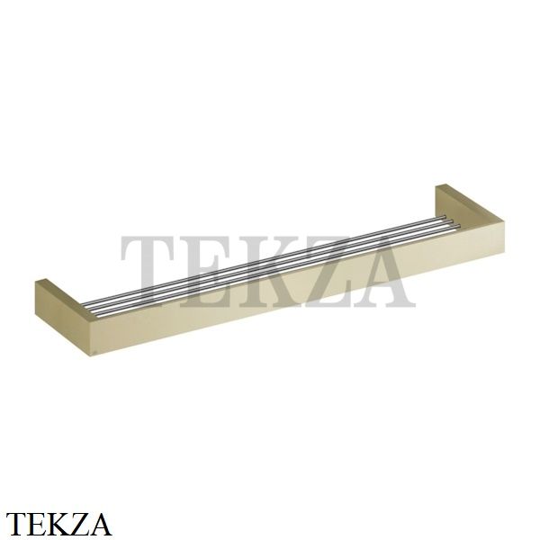 Gessi Rettangolo Решетка-полка в душевую зону 60 см 20949-727, Brushed Brass PVD