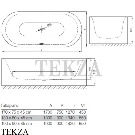 BETTE BetteLux OVAL SILHOUETTE Ванна отдельностоящая из стали 3467-000CFXXS, белый глянец