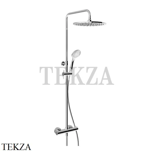 Gessi MINIMALISTIC Душевая колонна, термостат, гарнитур, верхний душ D30 см 35177-031, хром глянец