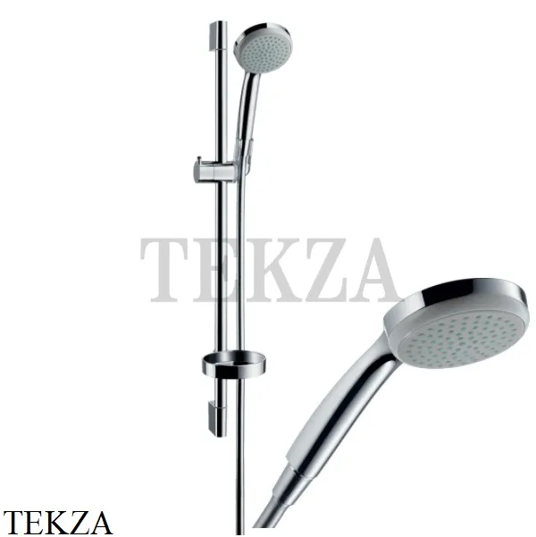 Hansgrohe Croma 100 Mono Душевой набор 1jet с мыльницей 27717000, хром глянец