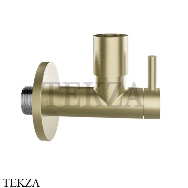 Gessi TOTAL LOOK Запорный кран-фильтр под раковину с подводом воды 01411-727, Brushed Brass PVD