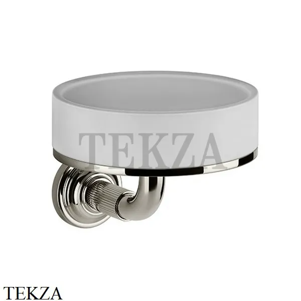 Gessi VENTI20 Мыльница настенная белая 65401-149, Finox Brushed Nickel