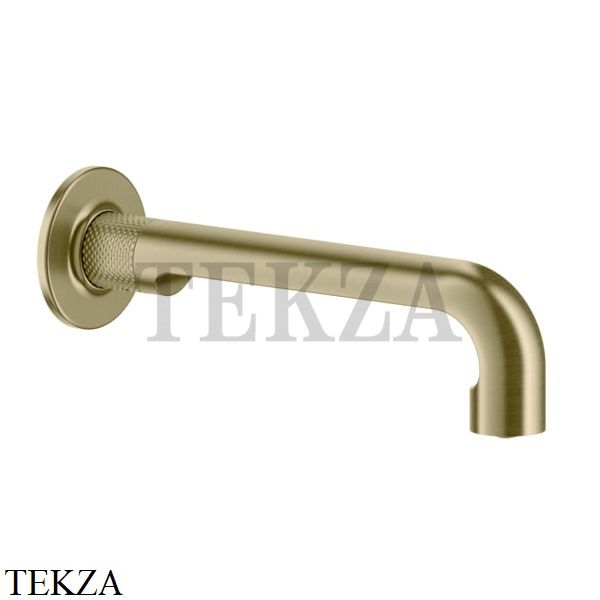 Gessi INCISO Излив для раковины настенный длинный 58101-727, Brushed Brass