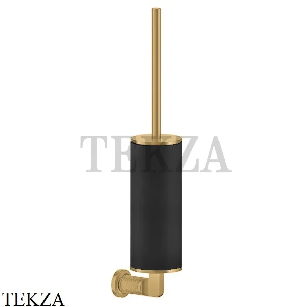 Gessi INCISO accessories Туалетный ершик настенный, черный 58520-727, Brushed Brass