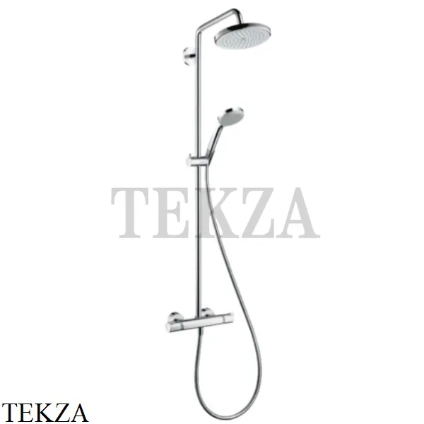 Hansgrohe Croma 220 Showerpipe Душевая колонна с термостатом 27185000, хром глянец