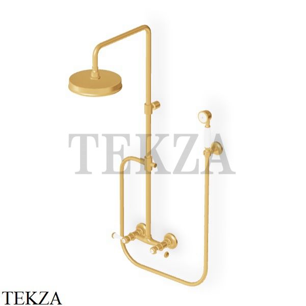 Zucchetti Agora Classic Душевая колонна с механическим смесителем ZAM860.C41, brushed gold