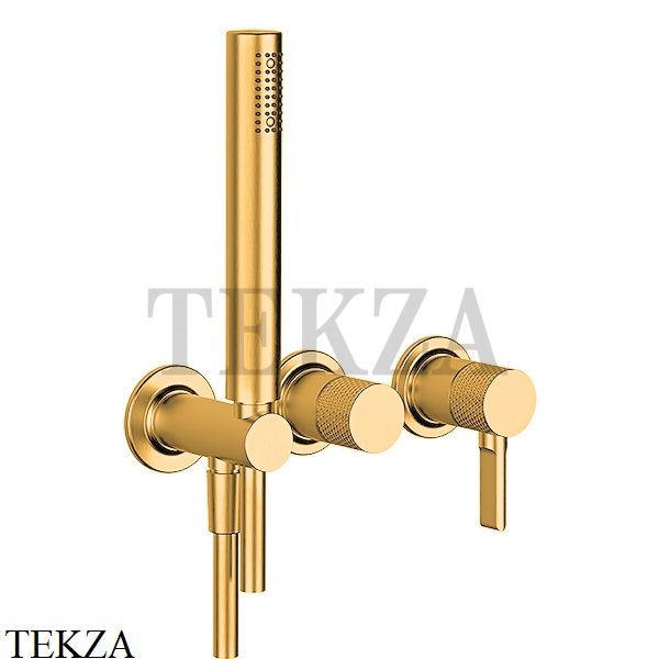 Gessi INCISO SHOWER Смеситель для душа с гарнитуром 58345-246, Gold PVD