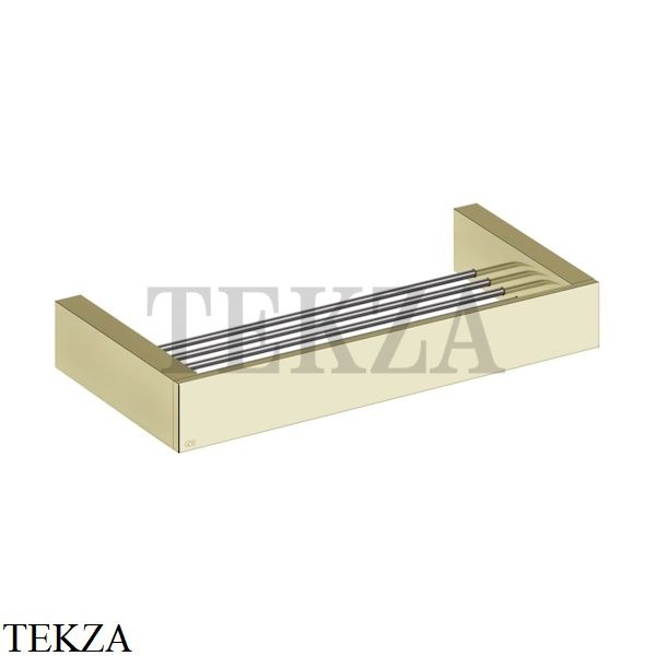 Gessi Rettangolo Решетка-полка в душевую зону 30 см 20947-710, Brass PVD