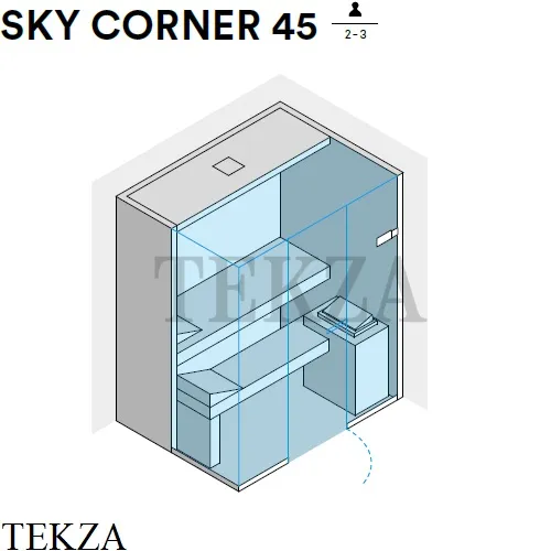 Effegibi SKY CORNER 45 Сауна домашняя финская или BIO SA55410041