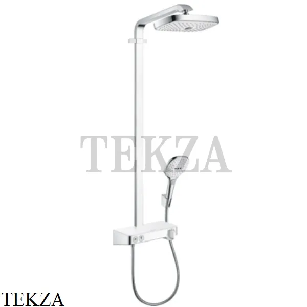 Hansgrohe Raindance Select E Showerpipe 300 Душевая колонна 27126400, хром глянец-белый