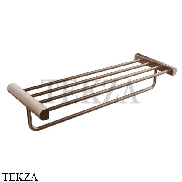 Gessi RILIEVO Держатель для полотенец с полкой 59407-708, Copper Brushed