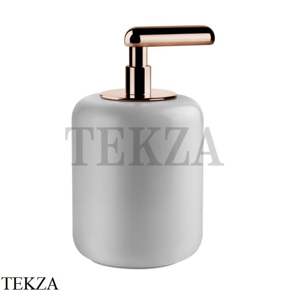 Gessi Goccia Дозатор для жидкого мыла, белая керамика 38037-123, Copper глянец