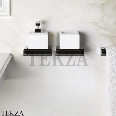 Gessi ELEGANZA Бумагодержатель с крышкой-полкой 46449-031, хром глянец