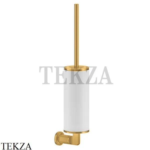 Gessi INCISO accessories Туалетный ершик настенный, белый 58519-246, Gold PVD