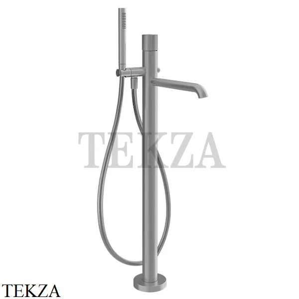 Gessi Habito DIAMANTATO Смеситель для ванны напольный, внешняя часть 70628-149, Finox Brushed Nickel