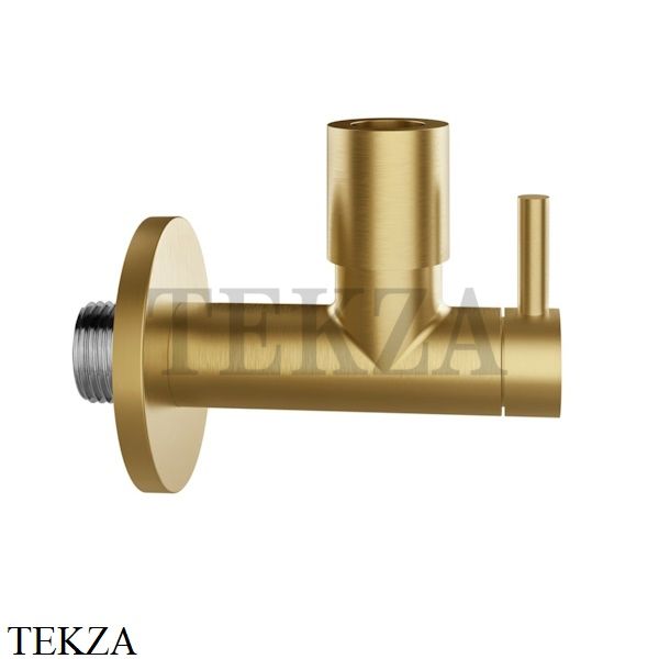 Gessi TOTAL LOOK Запорный кран-фильтр под раковину с подводом воды 01411-087, Gold Brushed CCP