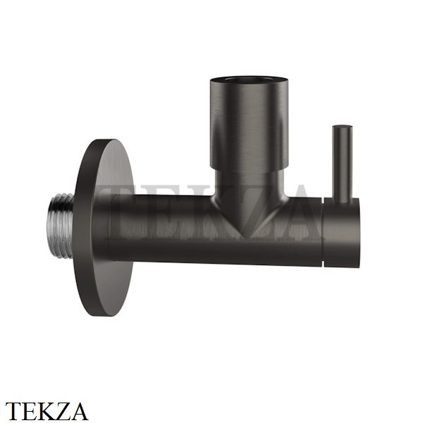 Gessi TOTAL LOOK Запорный кран-фильтр под раковину с подводом воды 01411-707, Black Metal Brushed PVD