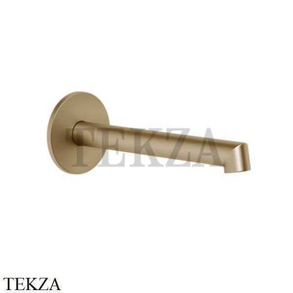 Gessi Ingranaggio-Anello Излив для раковины настенный, средней длины 63403-726, Warm Bronze Br.