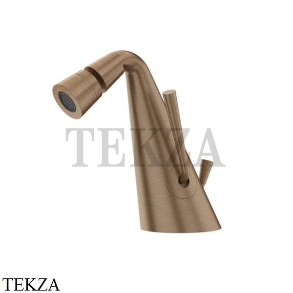 Gessi CONO Смеситель для биде, с донным клапаном 45007-708, Copper Brushed