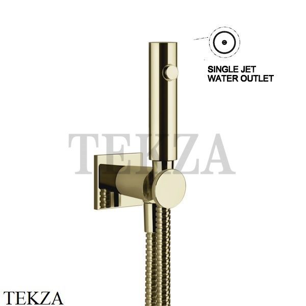 Gessi RILIEVO Гидроёршик настенный на 1/2" 59151-710, Brass PVD