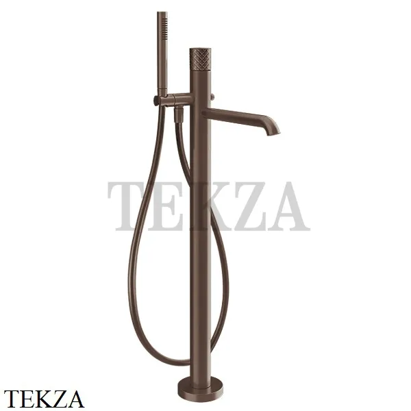 Gessi Habito INTRECCIO Смеситель для ванны напольный, внешняя часть 70128-845, Dark Bronze