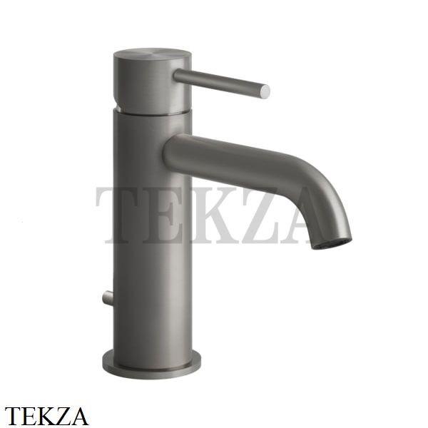 Gessi 316 FLESSA Смеситель для раковины, с донным клапаном 54001-239, Steel Brushed