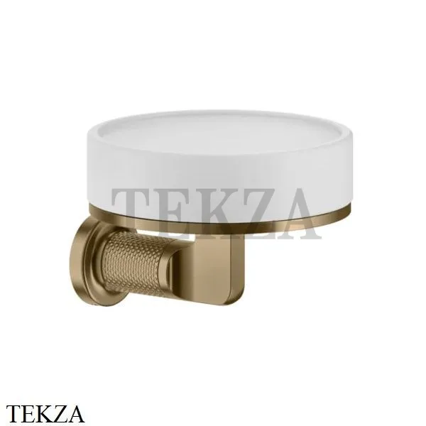 Gessi INCISO accessories Мыльница настенная, композит белый 58501-726, Warm Bronze Br.